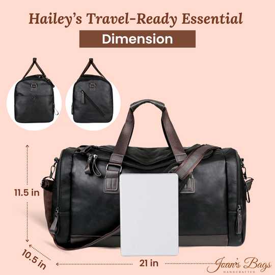 Hailey’s Travel-Ready Essential | Duffel Bag Joan's Bags