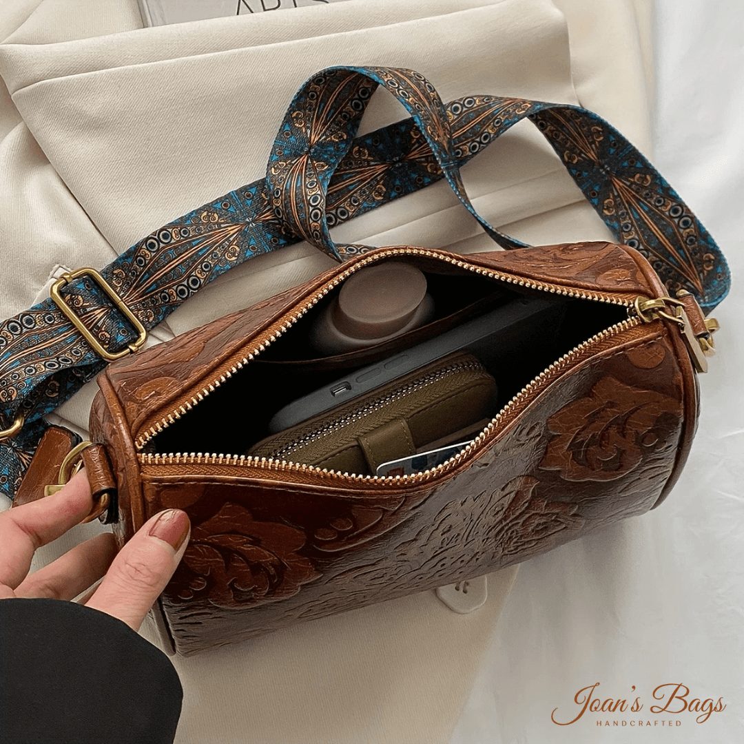 Linda’s Vintage Barrel Charm | Crossbody Bag - Joan's Bags