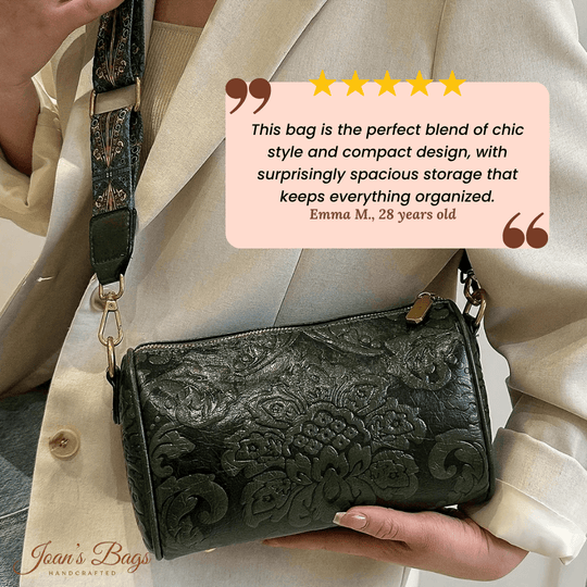 Linda’s Vintage Barrel Charm | Crossbody Bag - Joan's Bags