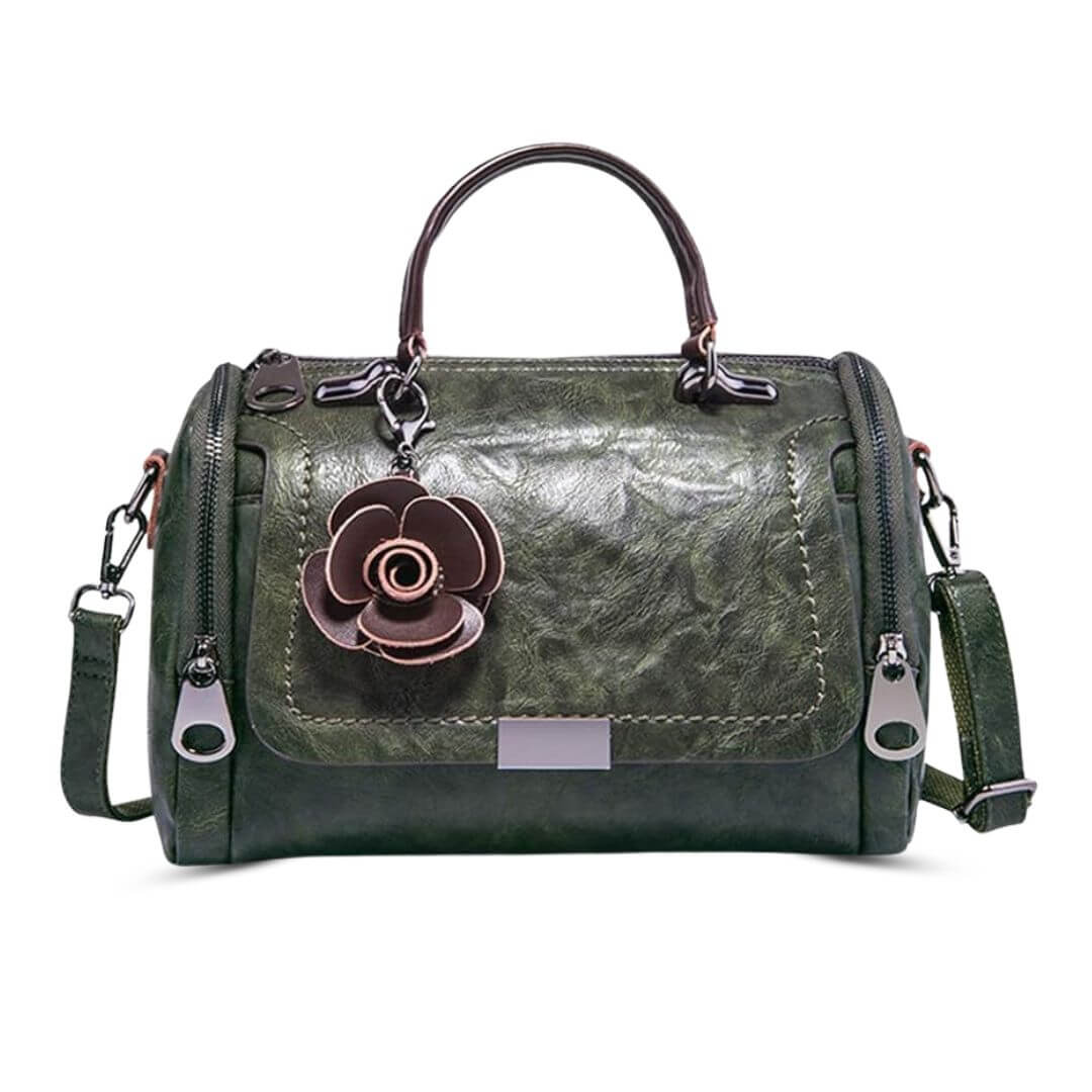 Barbara’s Polished Barrel | Satchel Handbag - Joan's Bags