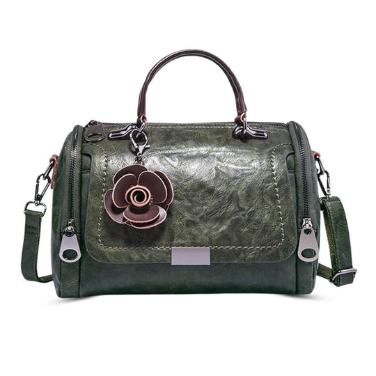 Barbara’s Polished Barrel | Satchel Handbag - Joan's Bags