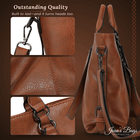 Jennifer’s Timeless Everyday Companion | Convertible Shoulder Bag - Joan's Bags