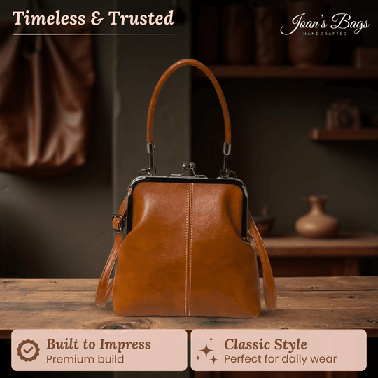 Amelia’s Timeless Kiss Lock | Vintage Handbag - Joan's Bags