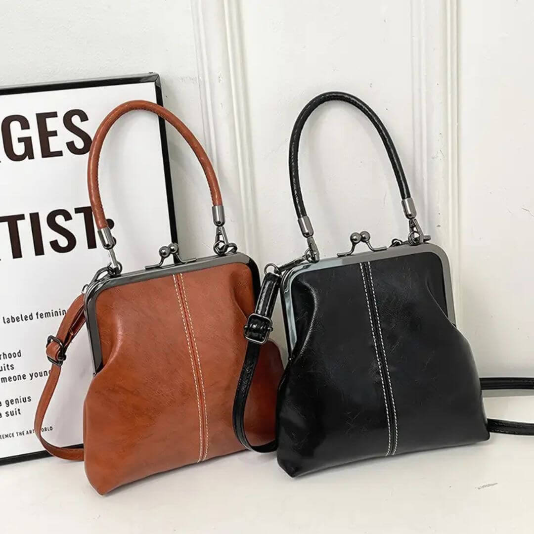 Amelia’s Timeless Kiss Lock | Vintage Handbag - Joan's Bags