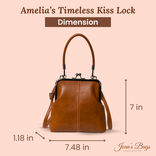 Amelia’s Timeless Kiss Lock | Vintage Handbag - Joan's Bags